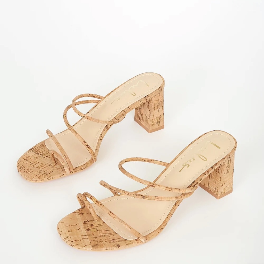 Cork High Heel Sandals from Lulu's